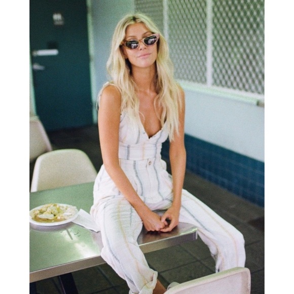 Billabong x Salty Blonde New Moves Striped High Waist Pants